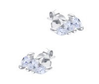 Gorgeous CZ Stone Silver Stud Earring STS-6304